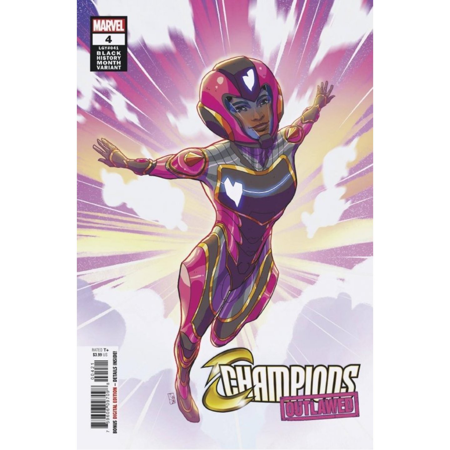 CHAMPIONS #4 SOUZA IRONHEART BLACK HISTORY MONTH VAR