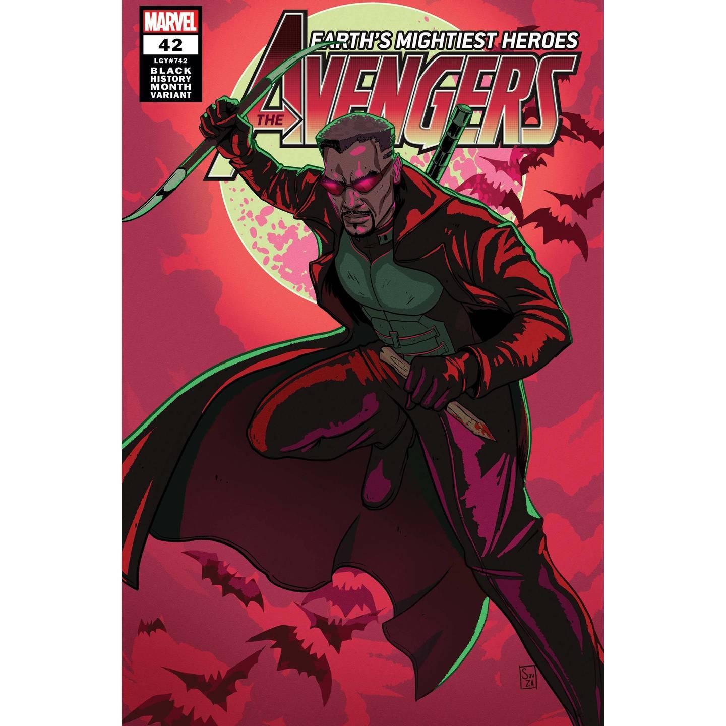 AVENGERS #42 SOUZA BLADE BLACK HISTORY MONTH VAR