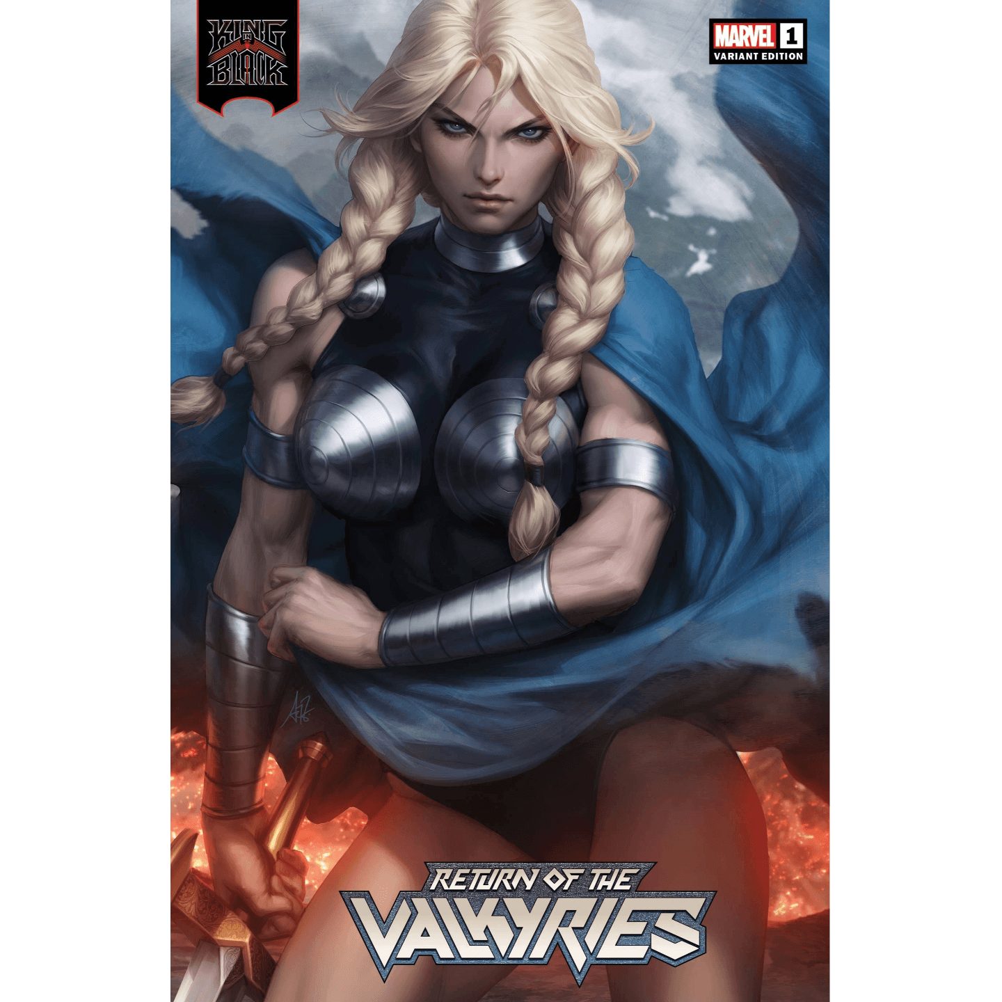 KING IN BLACK RETURN OF VALKYRIES 1 OF 4 ARTGERM VAR