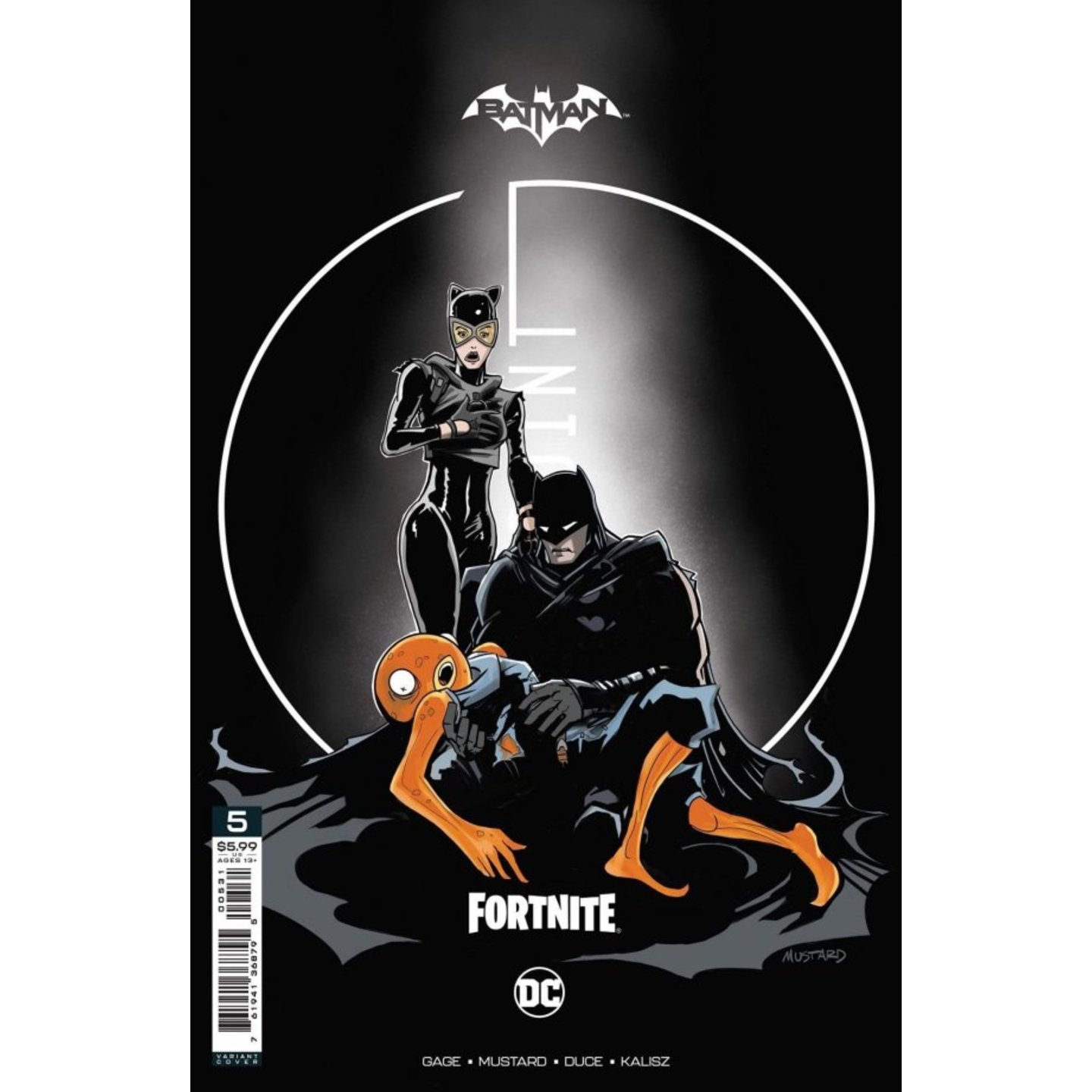 BATMAN FORTNITE ZERO POINT #5 (OF 6) PREMIUM VAR E DONALD MUSTARD CARD STOCK