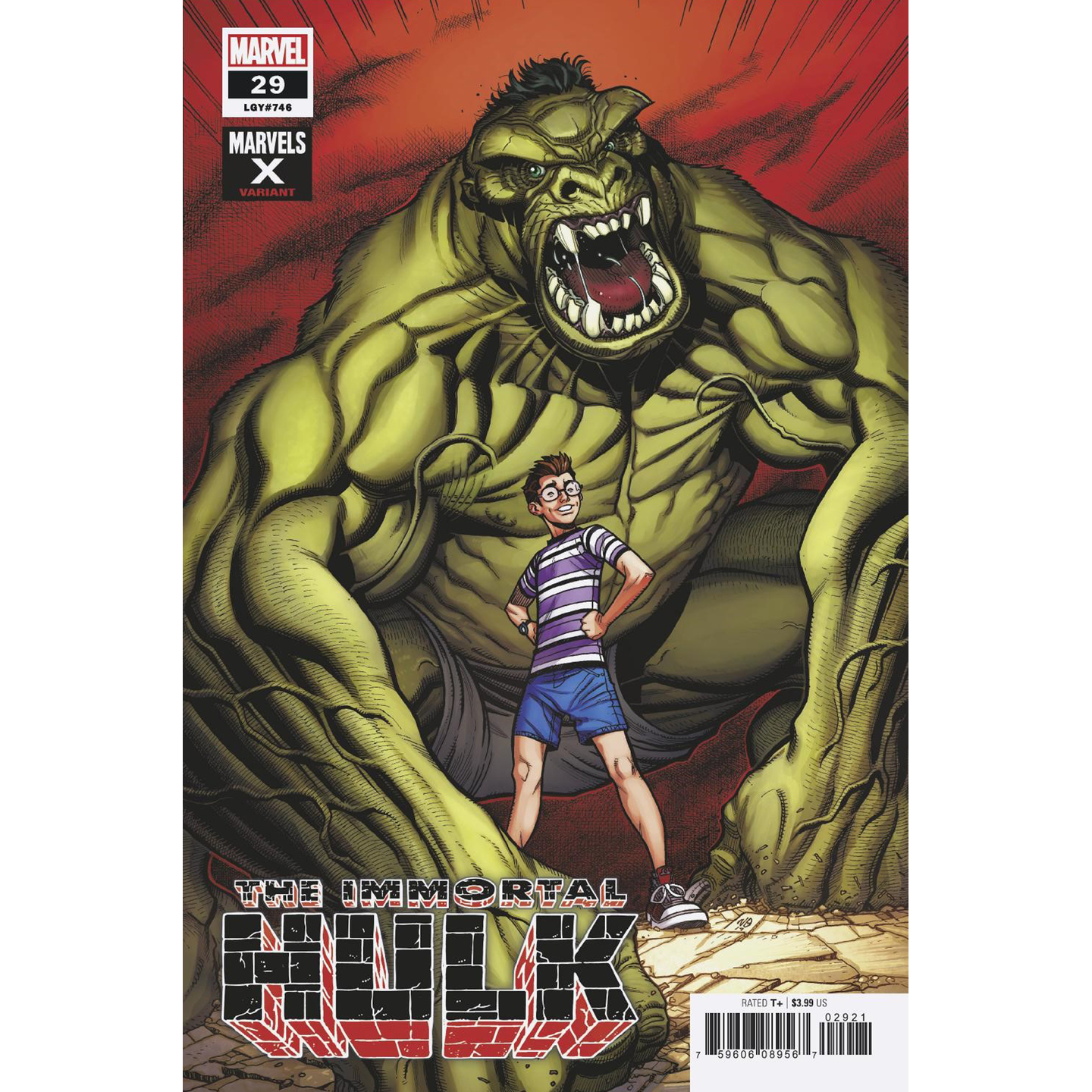 IMMORTAL HULK 29 BRADSHAW MARVELS X VAR