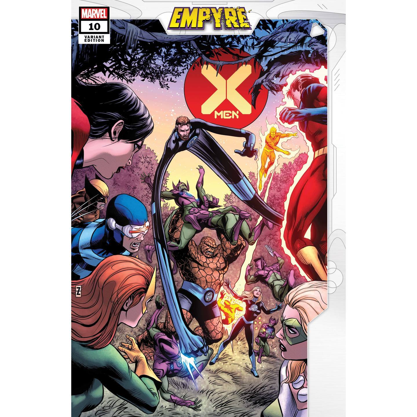 X-MEN #10 ZIRCHER CONFRONTATION VAR EMP