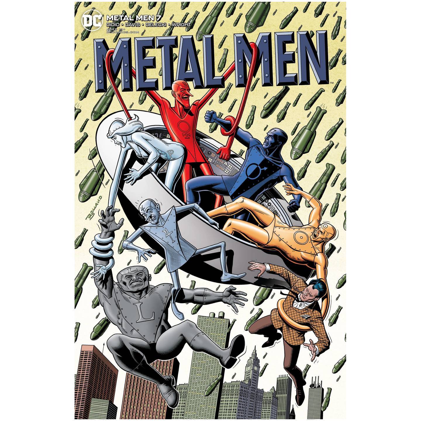 METAL MEN 7 OF 12 BRIAN BOLLAND VAR ED