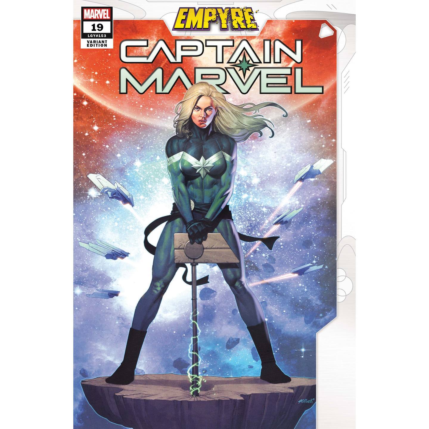 CAPTAIN MARVEL #19 OLIVETTI EMPYRE VAR EMP