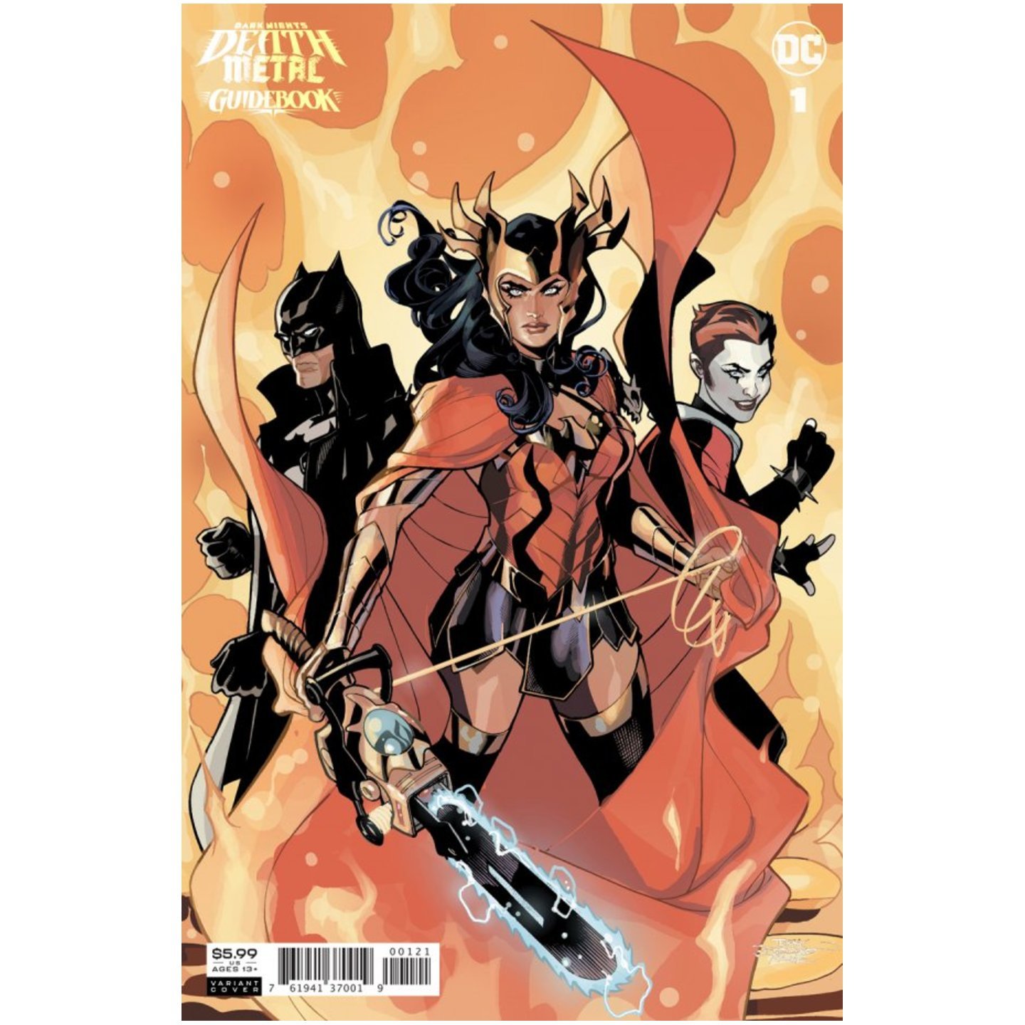 Dark Nights: Death Metal Guidebook #1 1:25 Variant Cover By Terry Dodson and Rachel Dodson