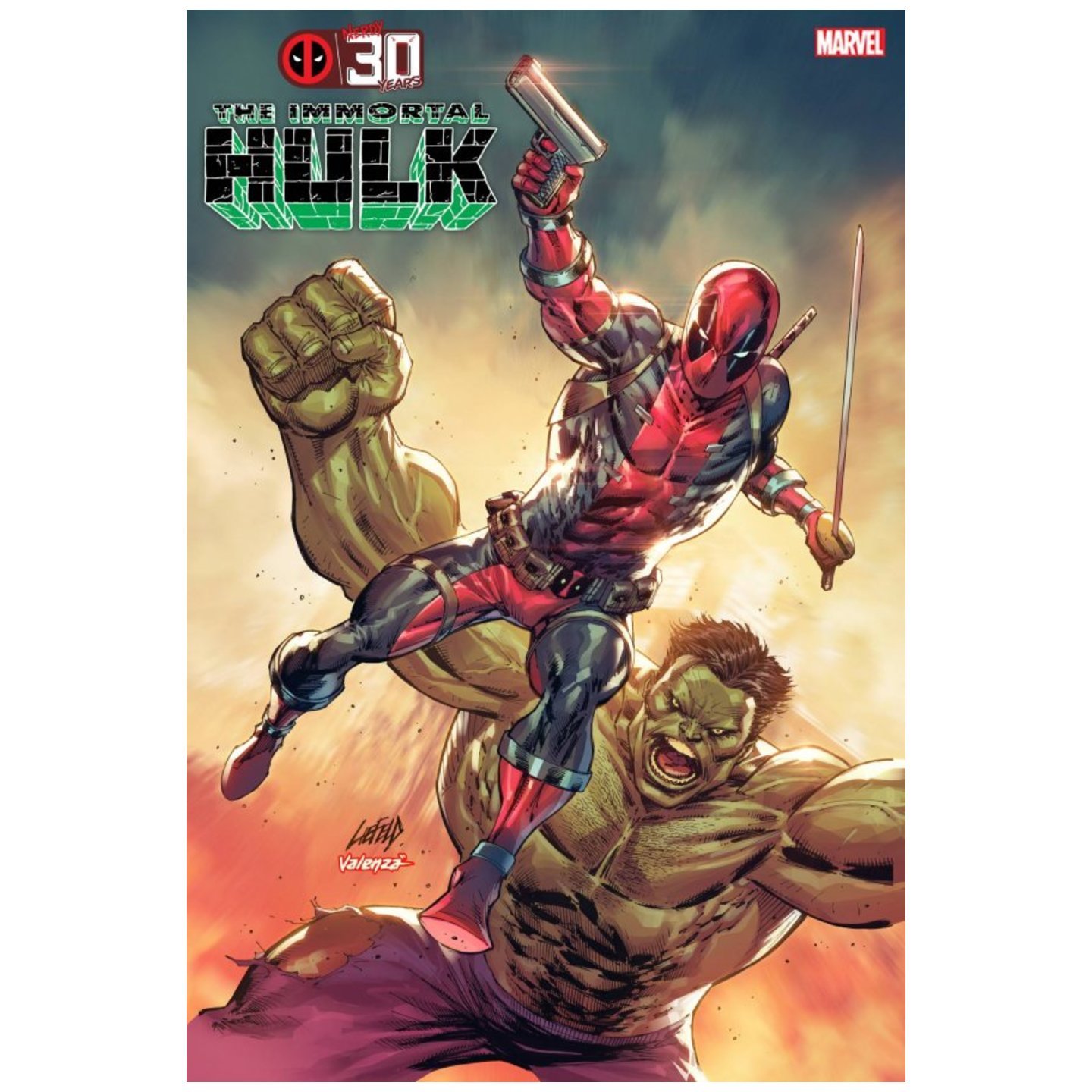 IMMORTAL HULK 45 LIEFELD DEADPOOL 30TH VAR