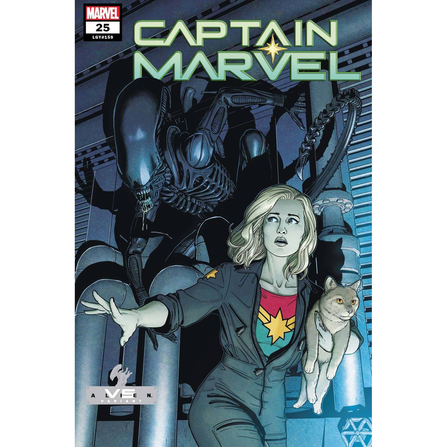 CAPTAIN MARVEL #25 MCKELVIE MARVEL VS ALIEN VAR