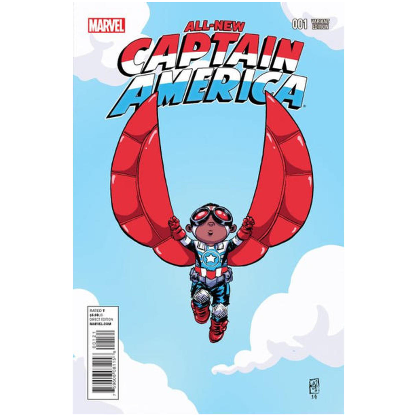 ALL NEW CAPTAIN AMERICA 1 SKOTTIE YOUNG VARIANT