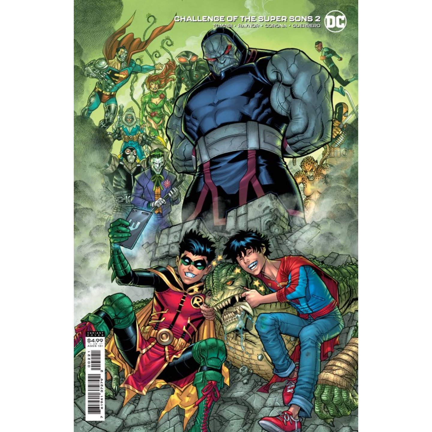 CHALLENGE OF THE SUPER SONS #2 (OF 7) CVR B NICK BRADSHAW CARD STOCK VAR