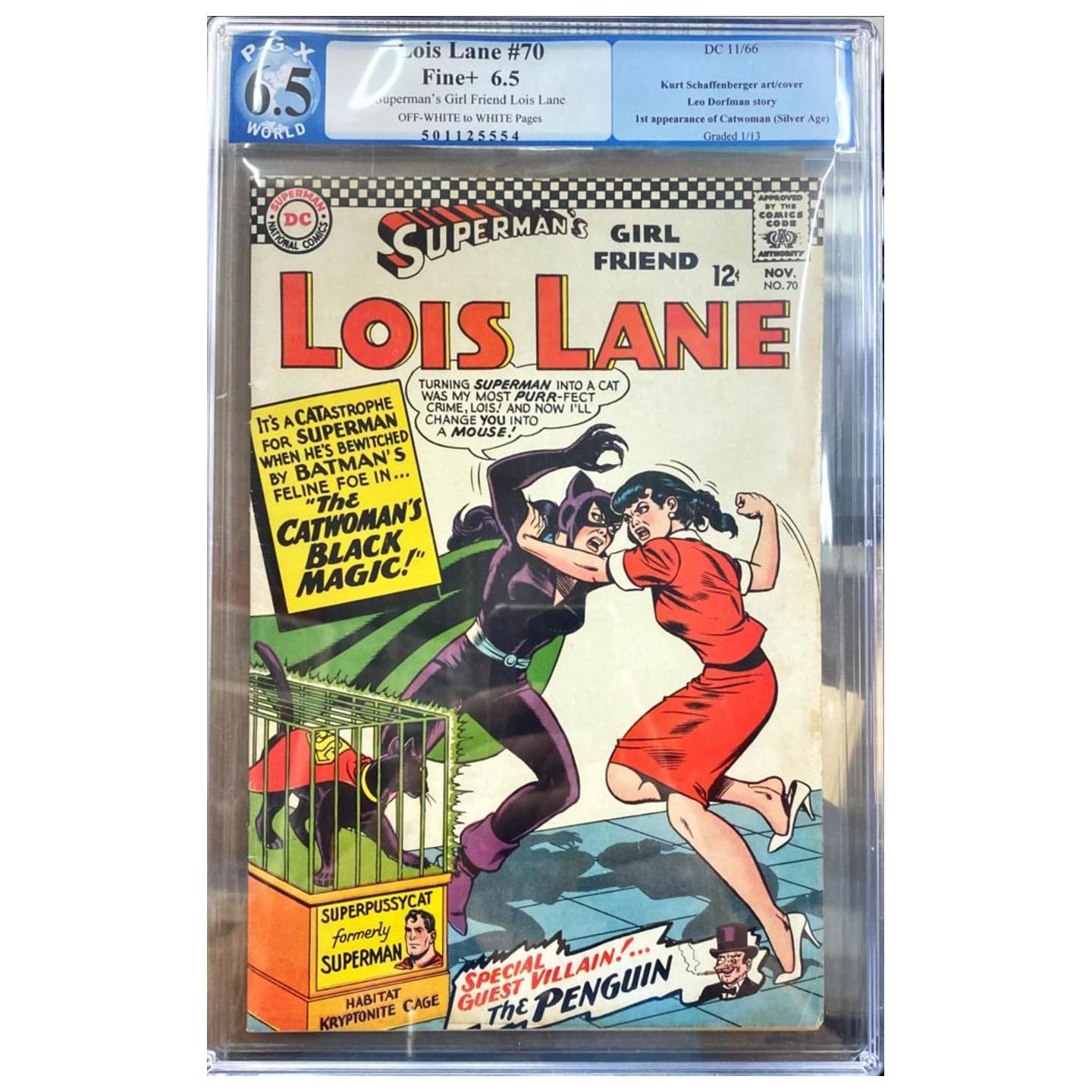 LOIS LANE #70 PGX 6.5 1ST APP SILVER AGE CATWOMAN