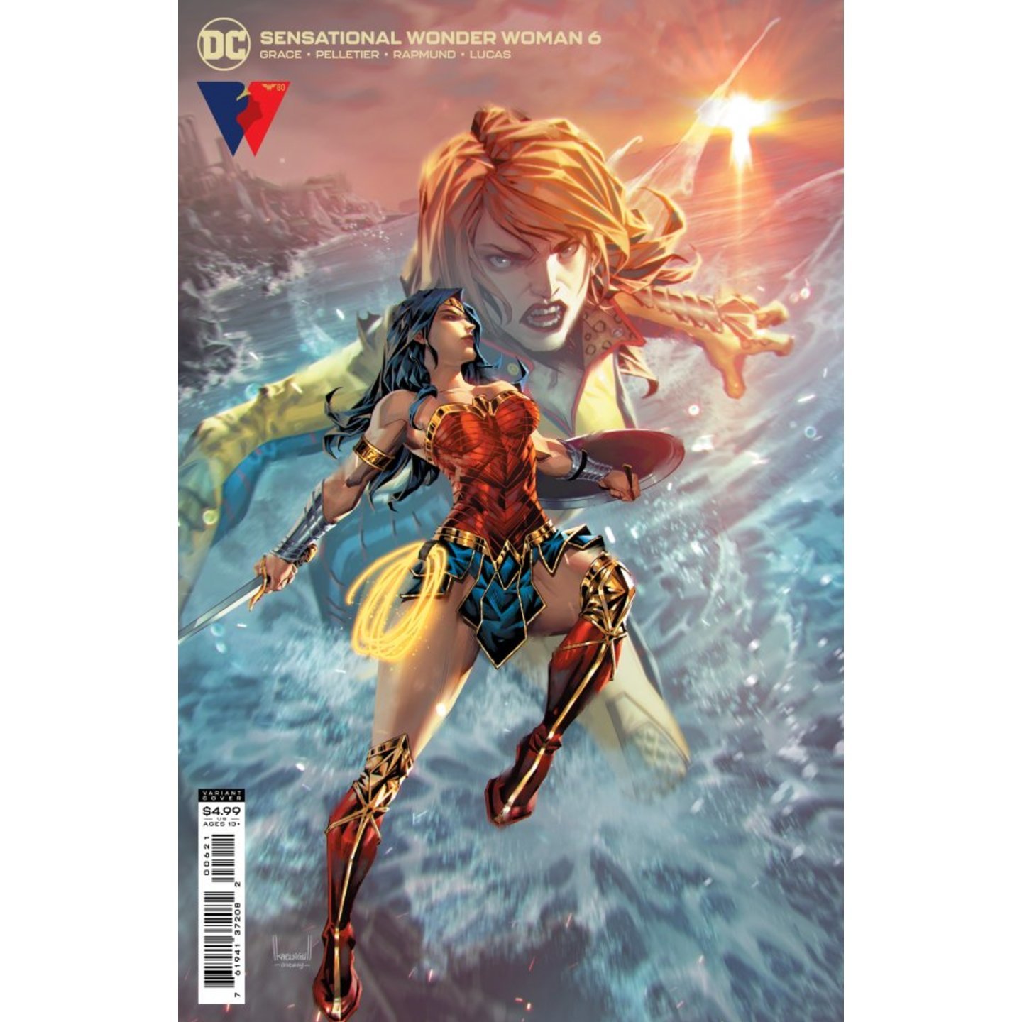 SENSATIONAL WONDER WOMAN #6 CVR B KAEL NGU CARD STOCK VAR