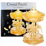 3D Crystal Puzzle - Gold Carousel