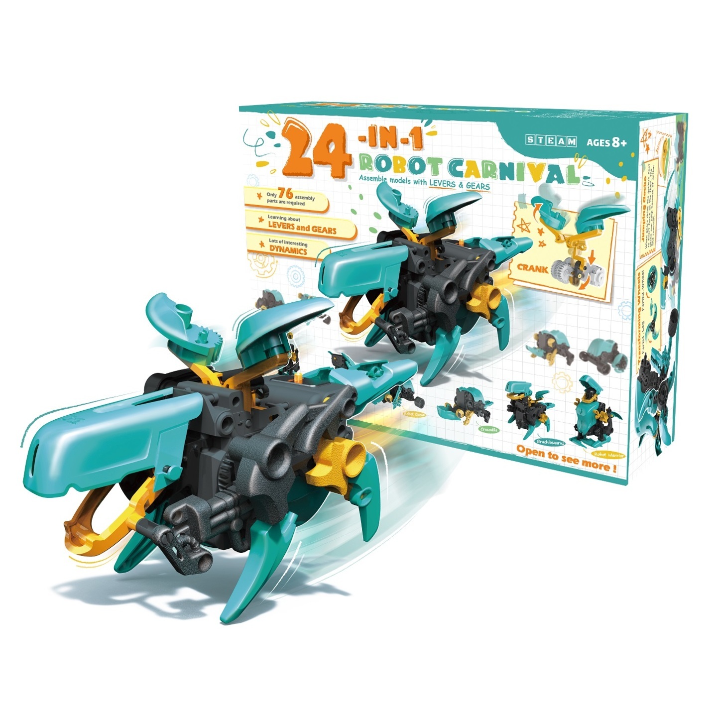 STEM 24 in 1 Self Assembly Robot Educational and Fun Toy for Kids