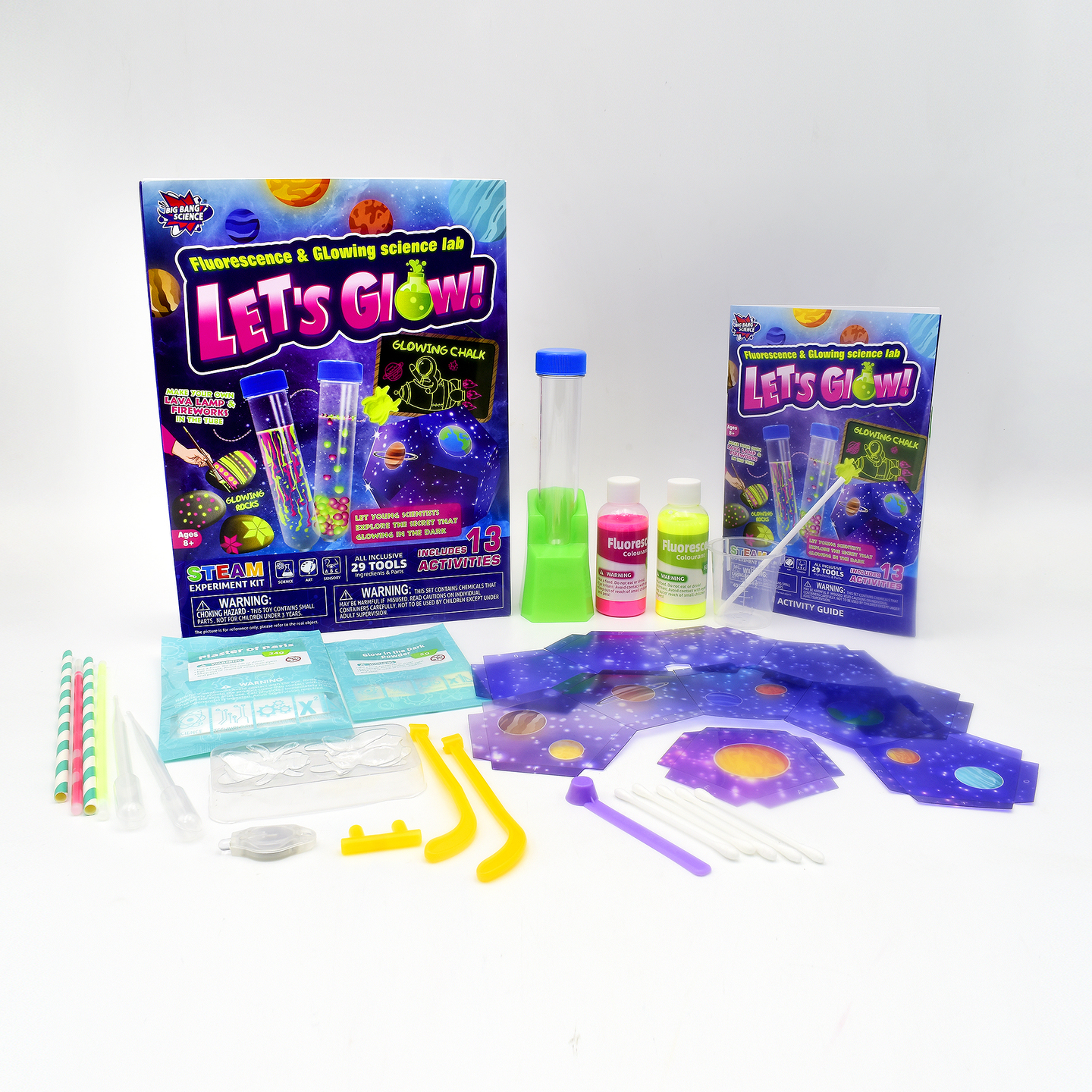 STEM Big Bang Let's Glow Fluorescence and Glowing Fun Science Experiments for Kids