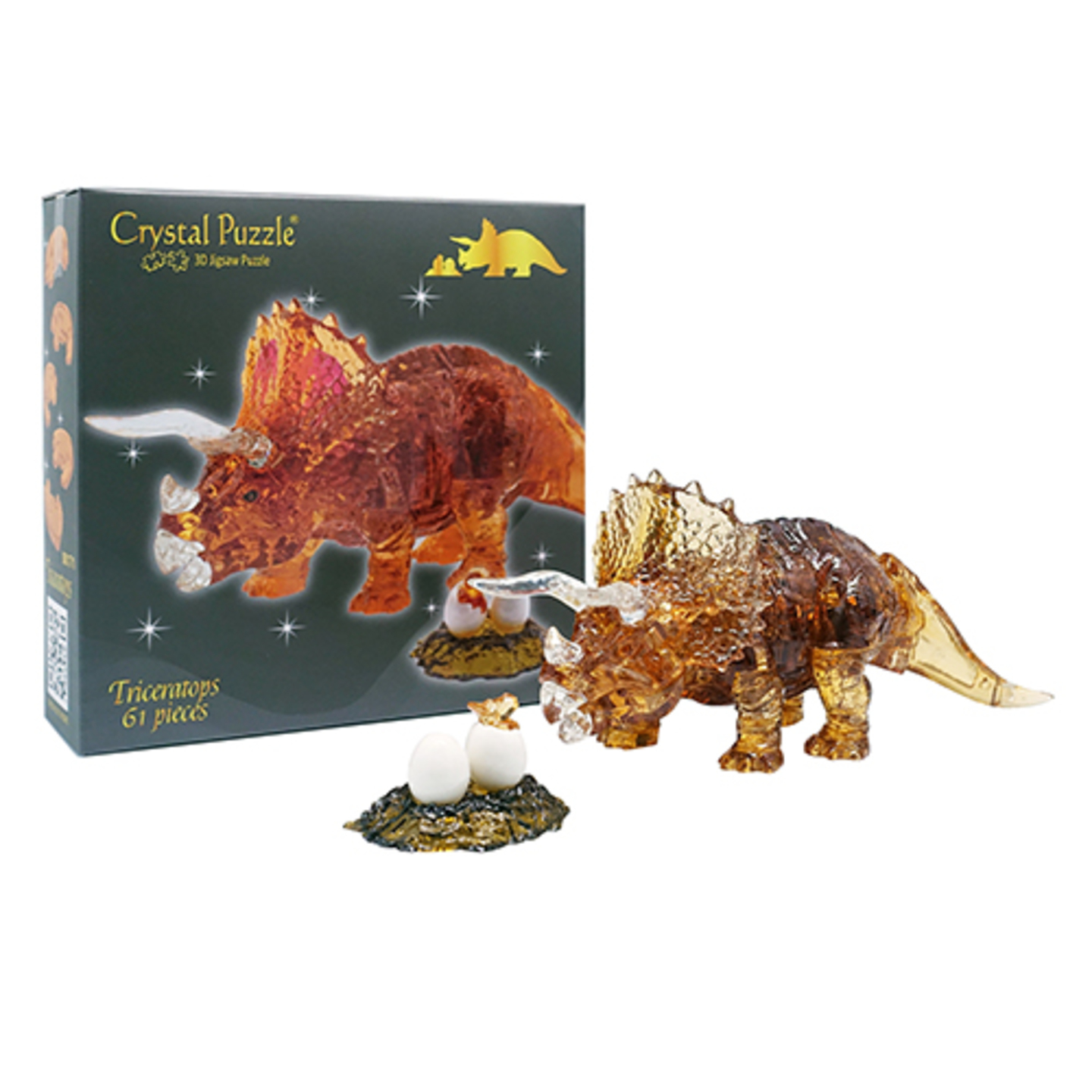 Jigsaw 3D Crystal Puzzle Triceratops Gift