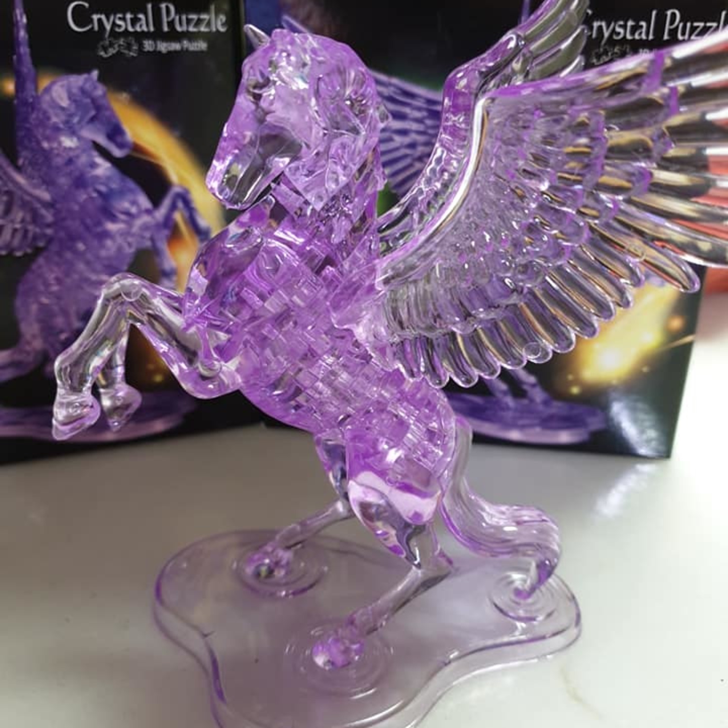 Jigsaw Puzzle Play N Learn 3D Crystal Puzzle Flying Horse