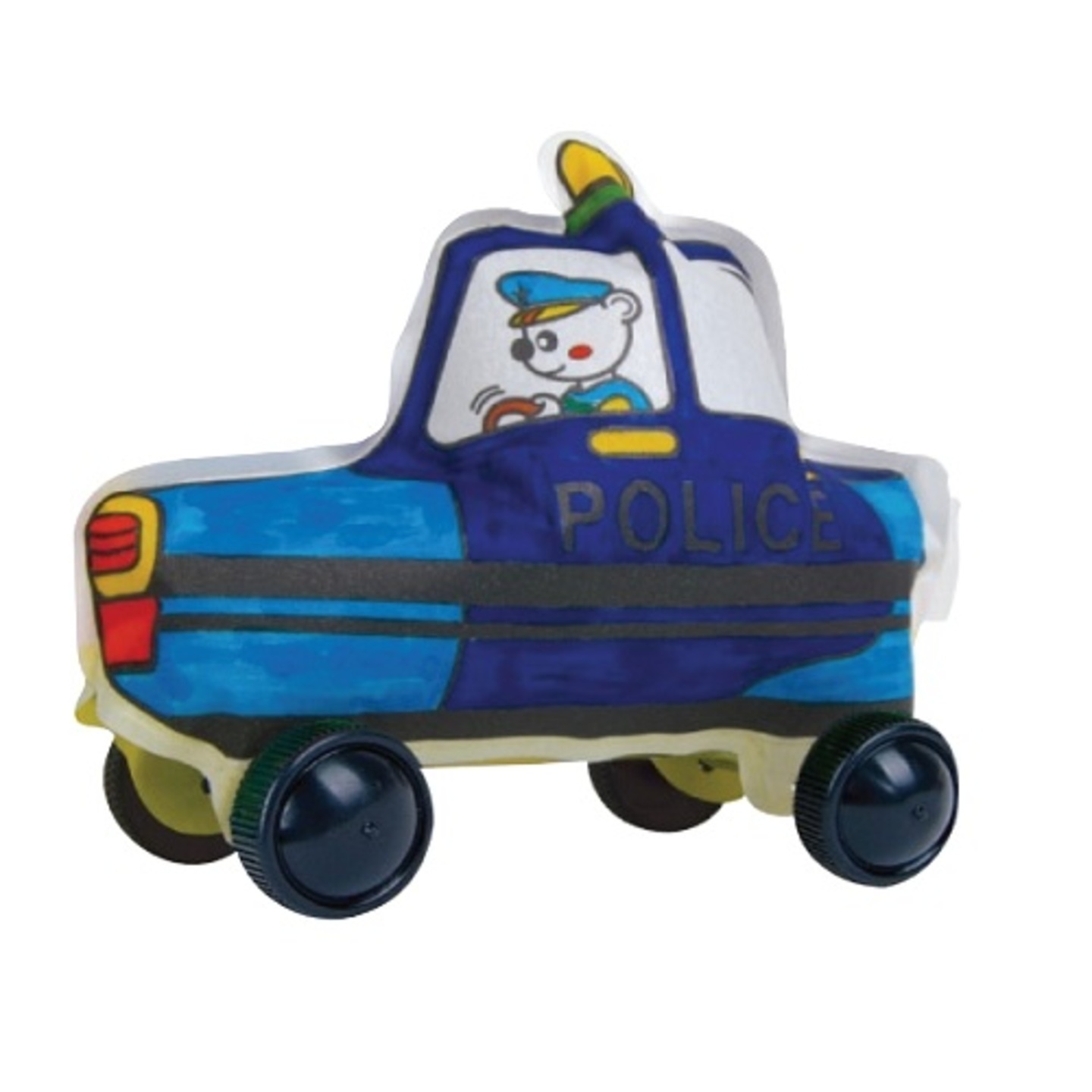 Play N Learn Colorloon  3D Vehicle DIY Kit - Police Car  10 PCS