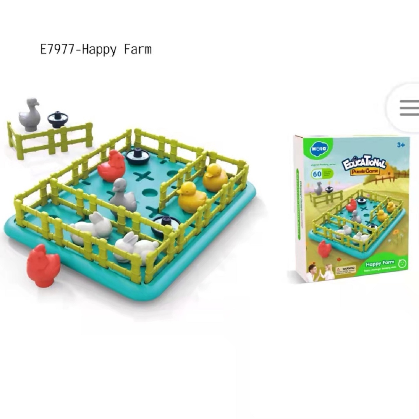 Puzzle Board Game Happy Farm for Kids