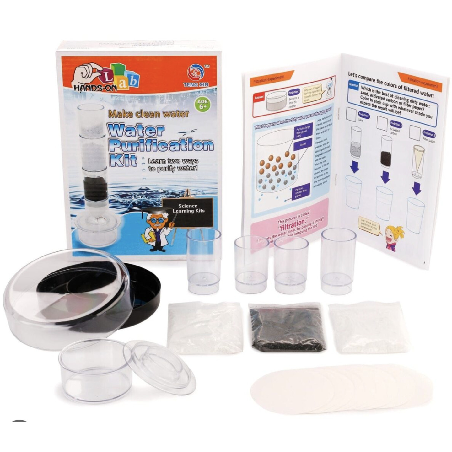 STEM Science Water Purification and Understanding Filtration and Distillation Experiments Kit