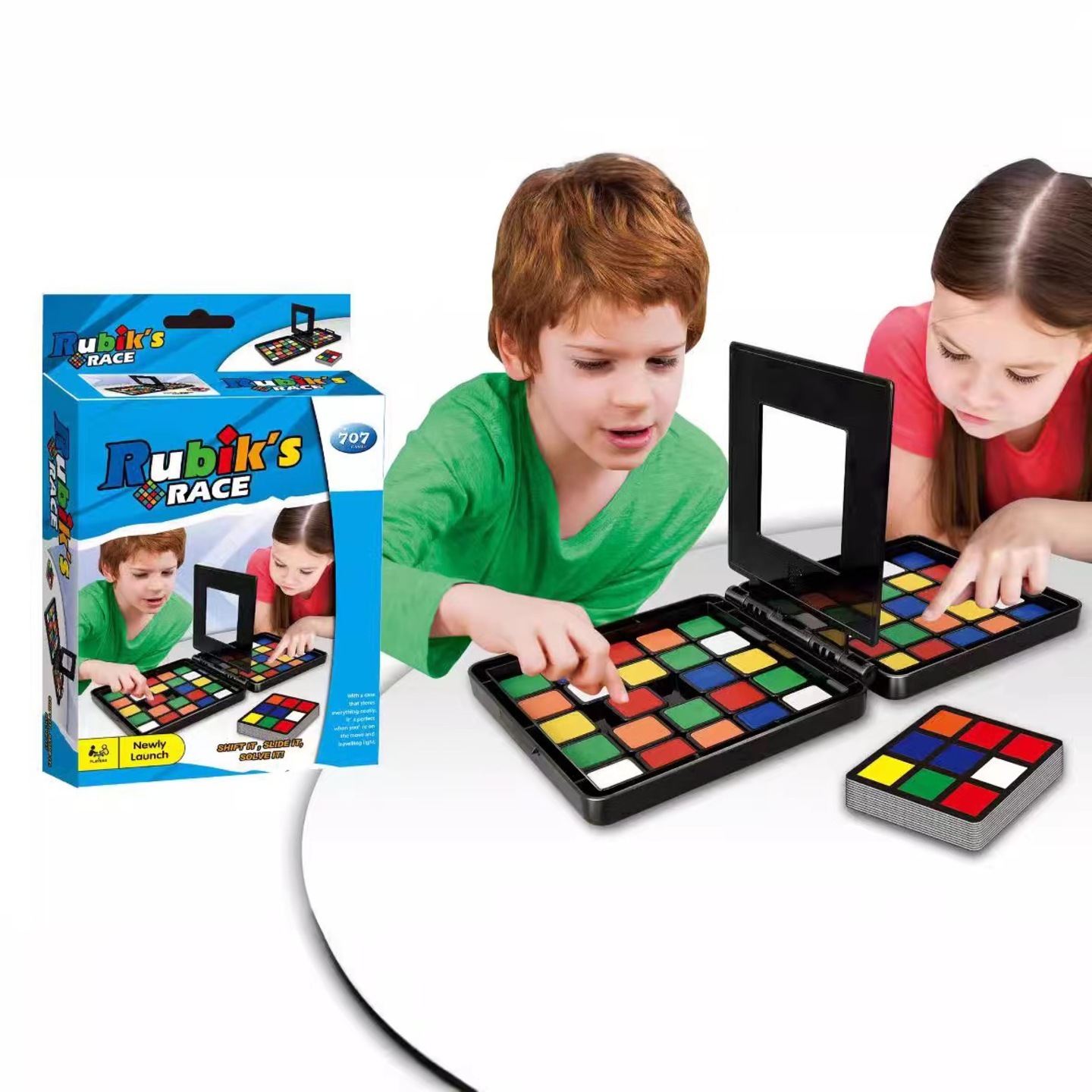 Board Game Maths Skill Rubik Race Family Game