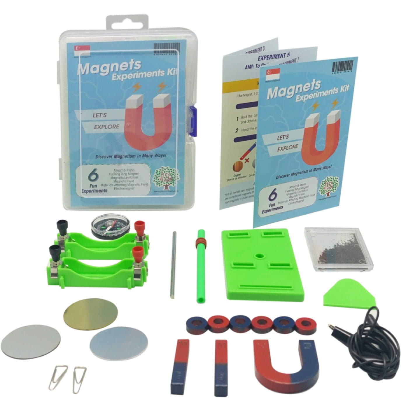STEM Play N Learn 6 Experiments on Magnets Teaching Resource Learning Kit