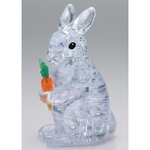 3D Crystal Puzzle Clear Rabbit