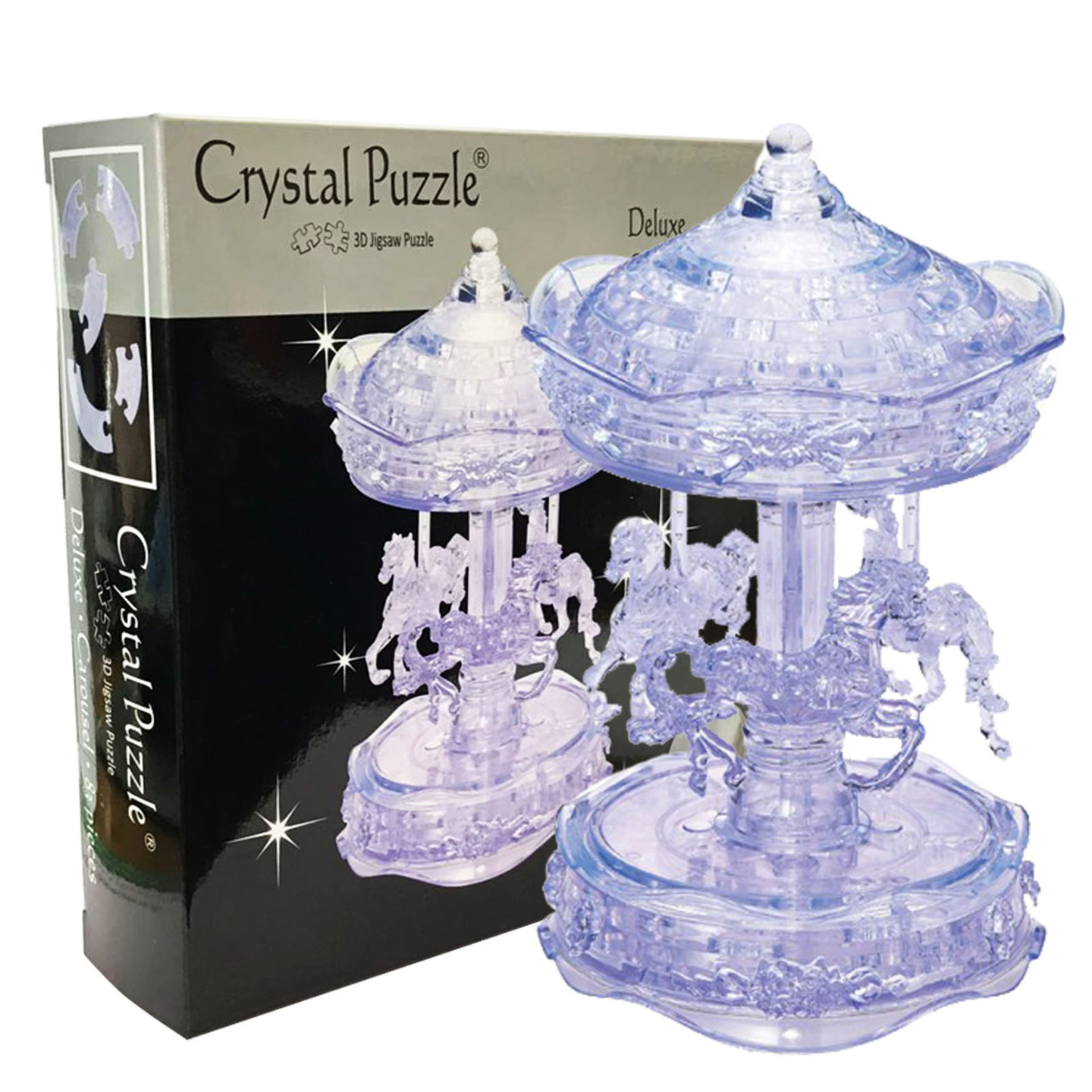 3D Crystal puzzle Clear Carousel
