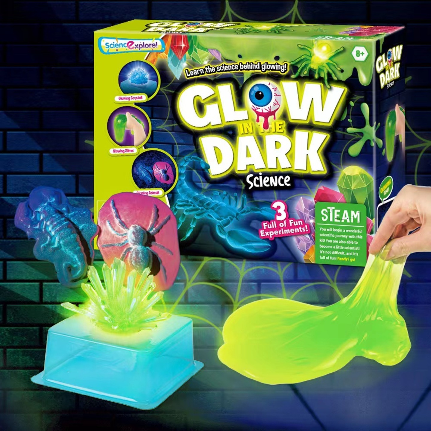 STEAM Science Explore Make Your Own Glow in the Dark Experiments