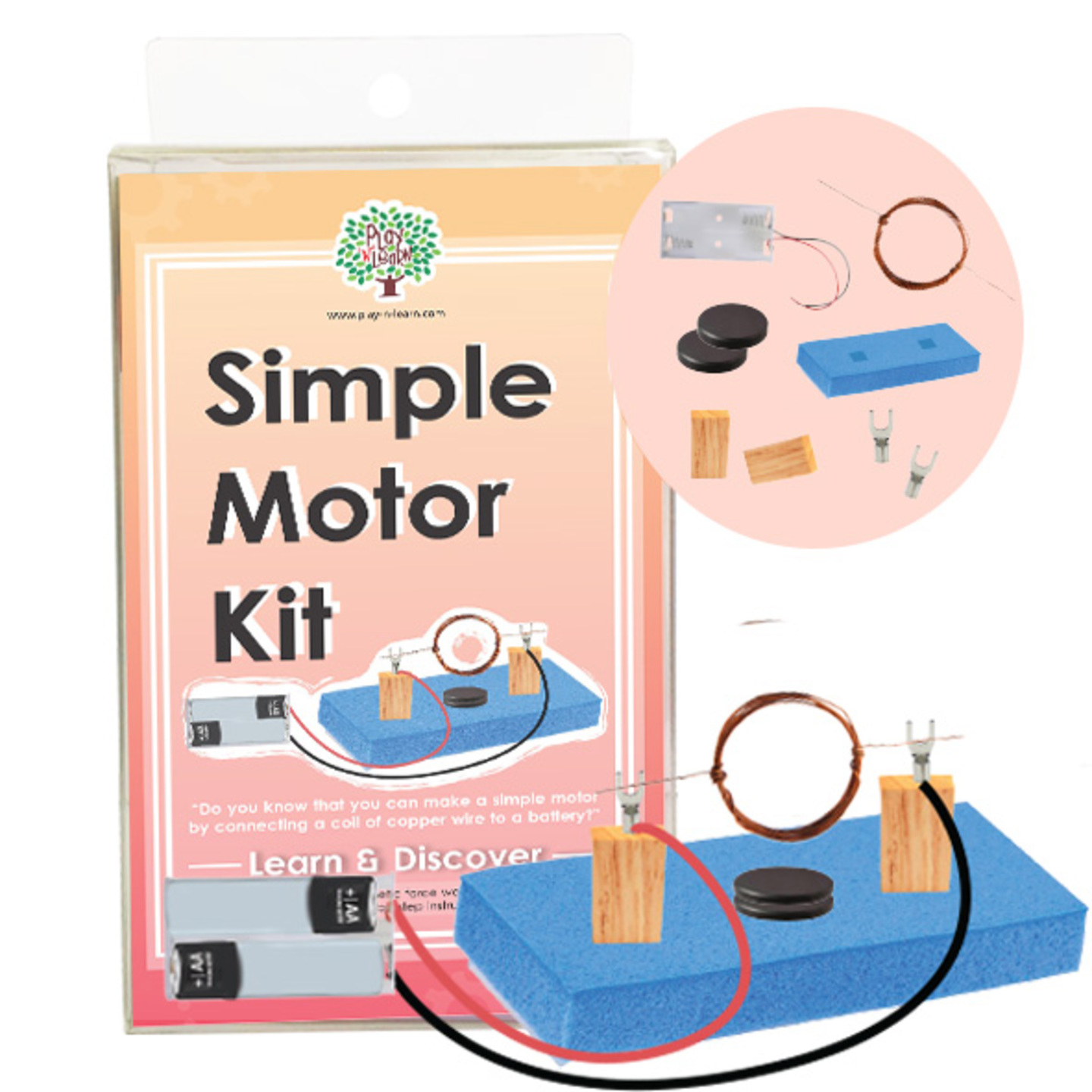 Play N Learn STEM Simple Motor Kit