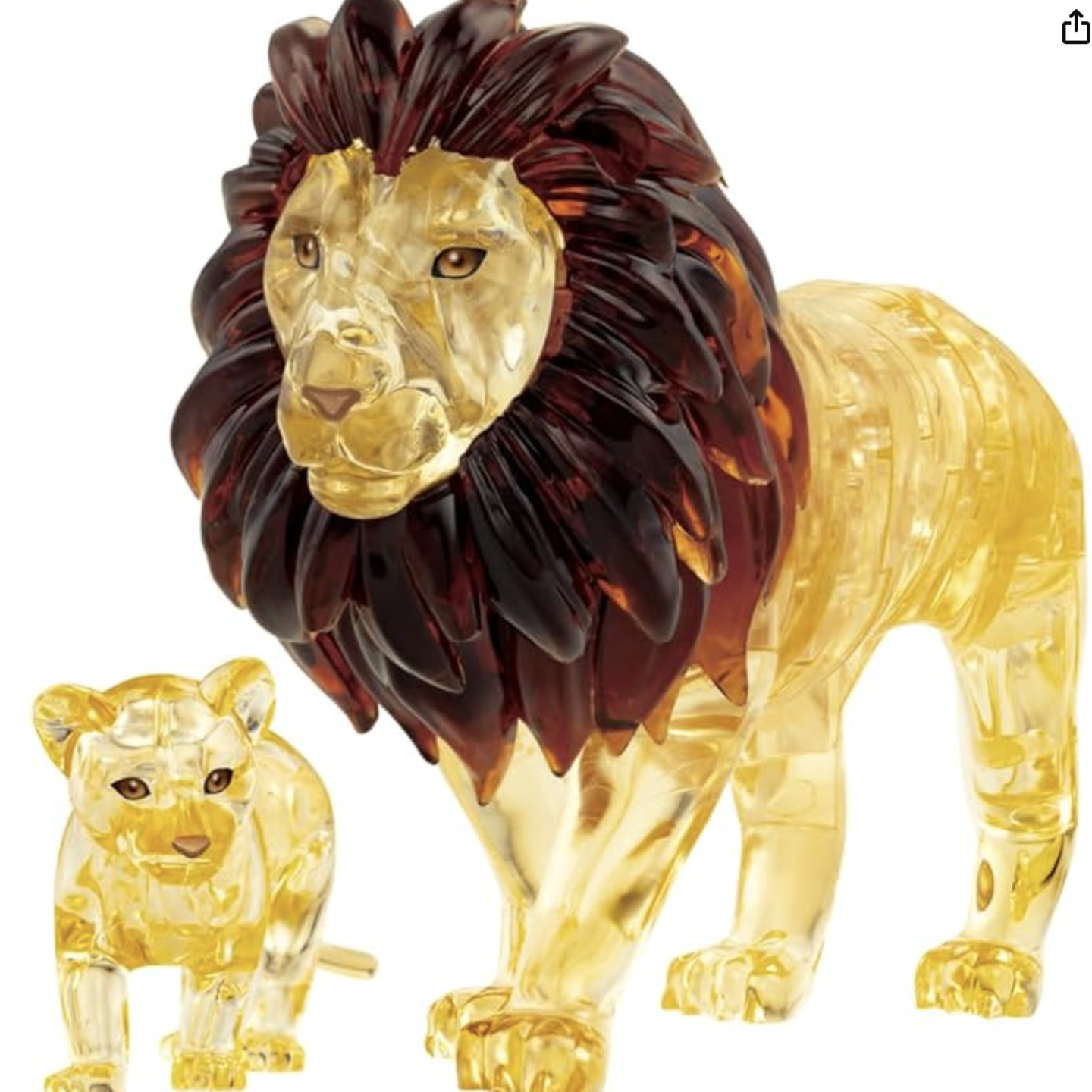 Jigsaw 3D Crystal Puzzle Lion and Cub