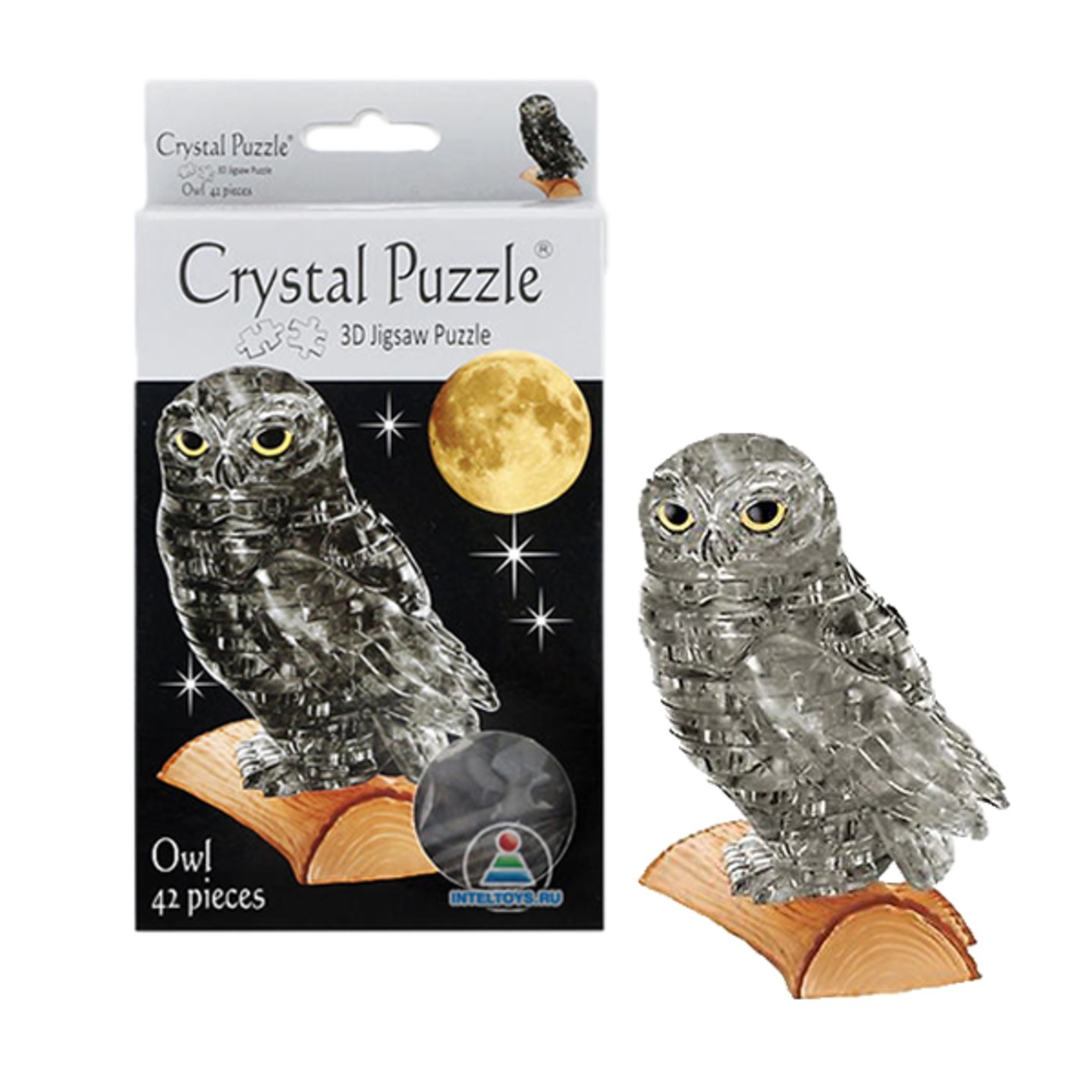 Jigsaw 3D Crystal Puzzle Black Owl