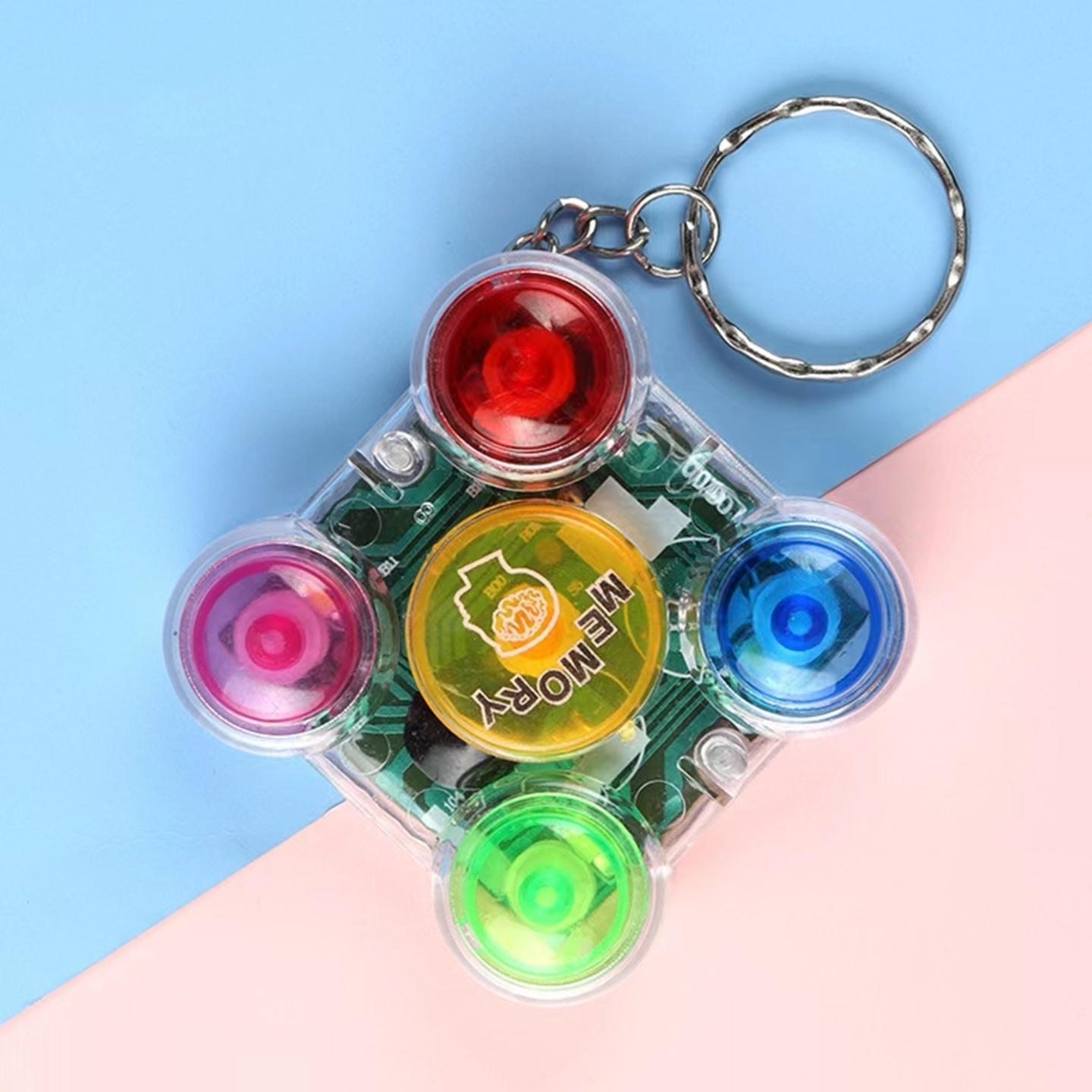 Fidget Light and Colours Memory Game Toy with keychain
