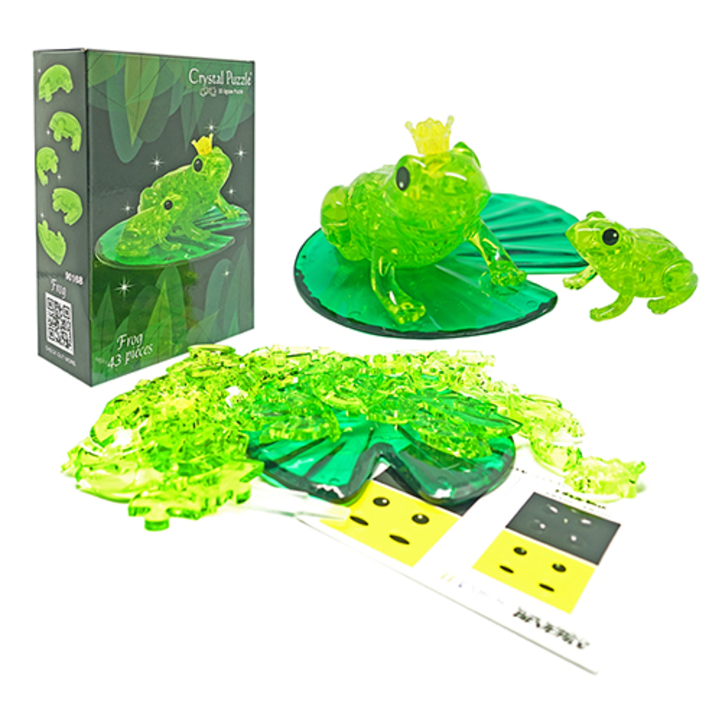 Jigsaw Puzzle Play N Learn 3D Crystal Puzzle Frog Mummy and Baby Set