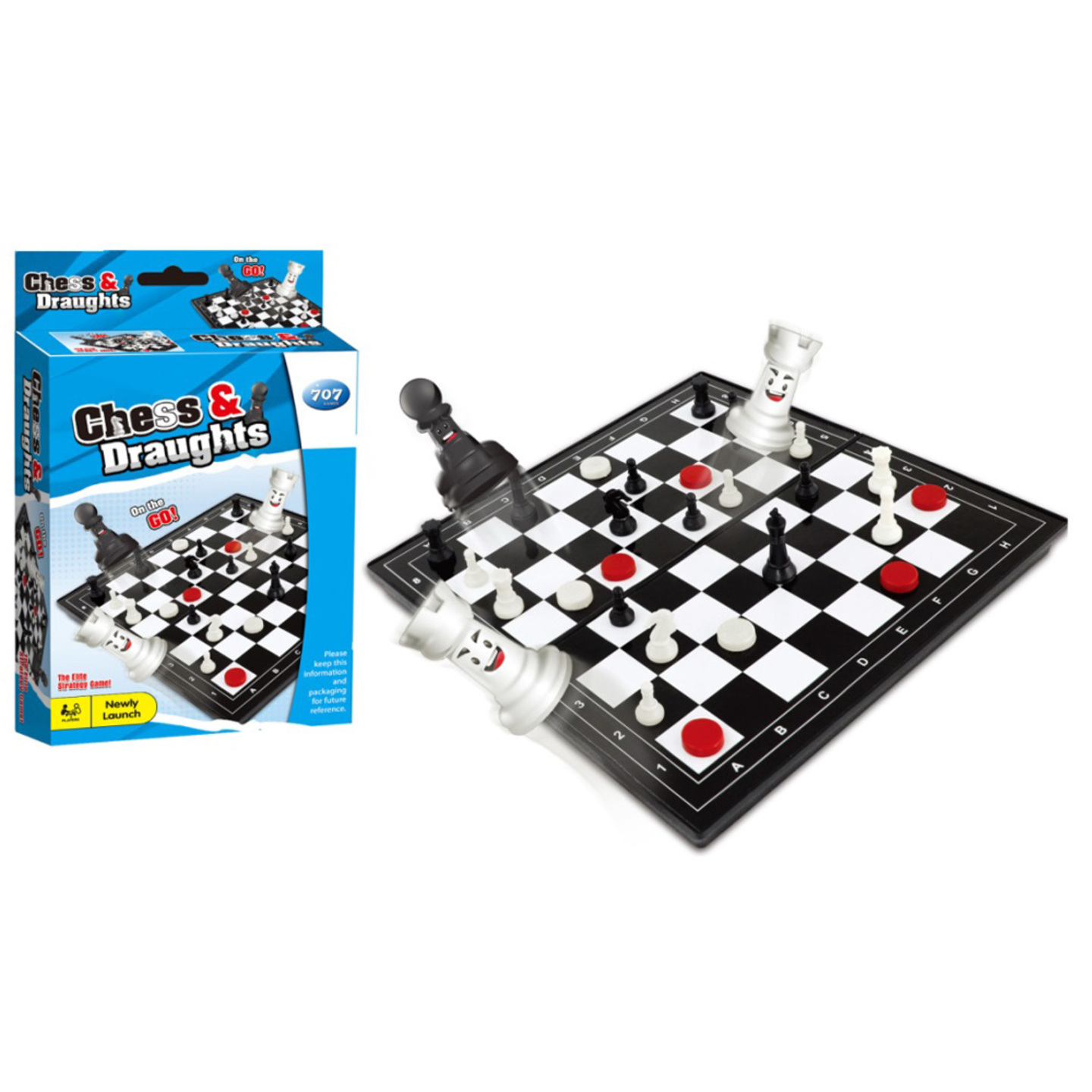 Board Game Chess and Draughts Family Fun