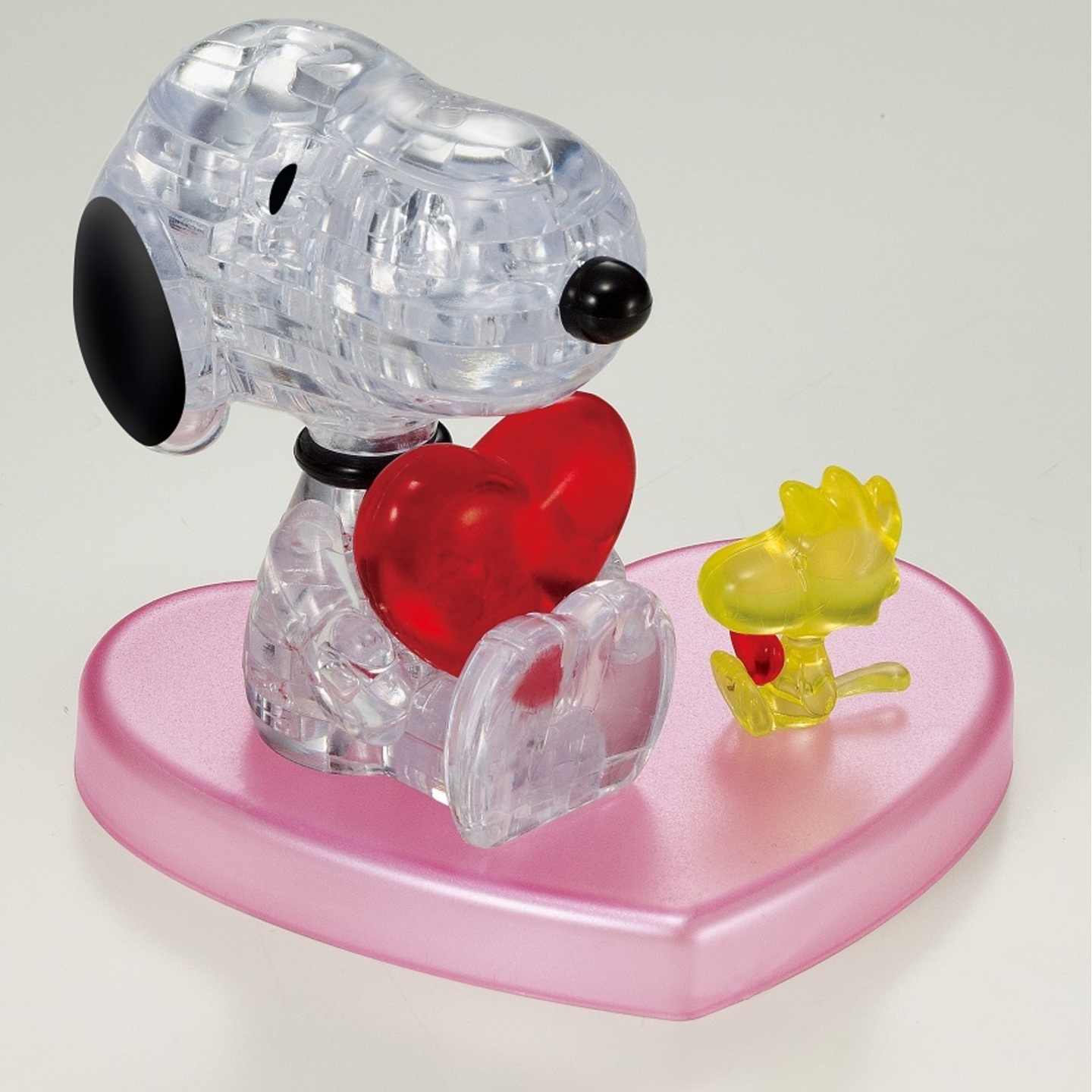 Jigsaw Puzzle Play N Learn 3D Crystal Puzzle Snoopy Hugs Heart Valentine Gift