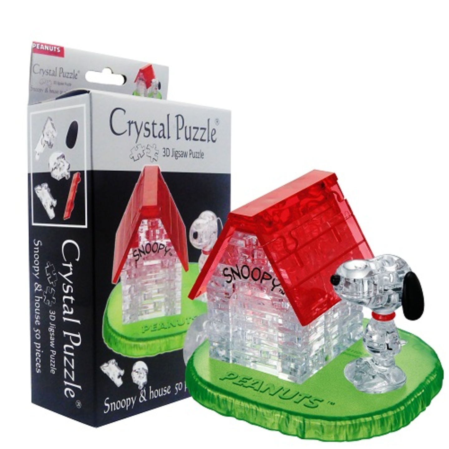 3D Crystal Puzzle  Snoopy with house