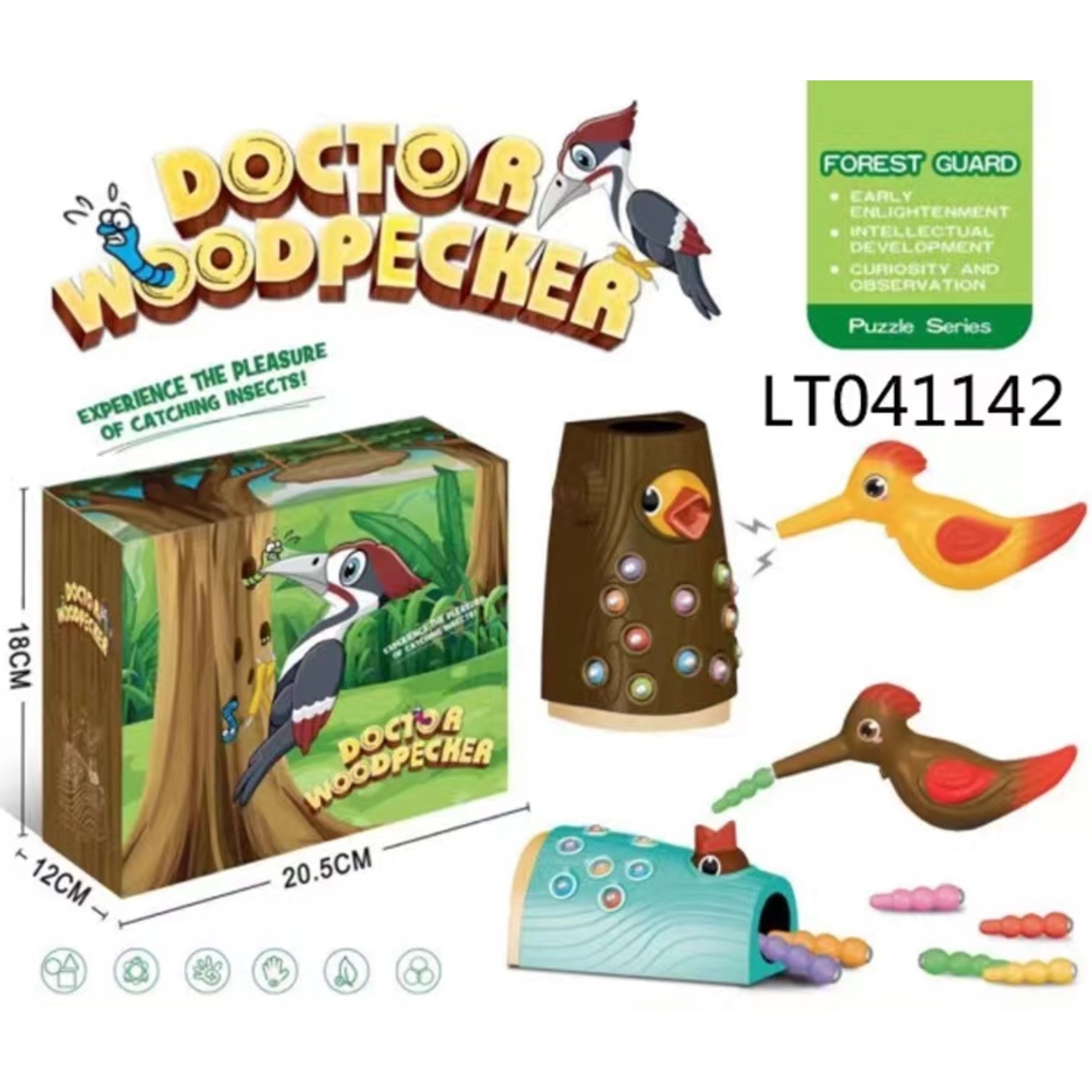 Doctor Woodpecker Catching Bugs Game For Young Kids