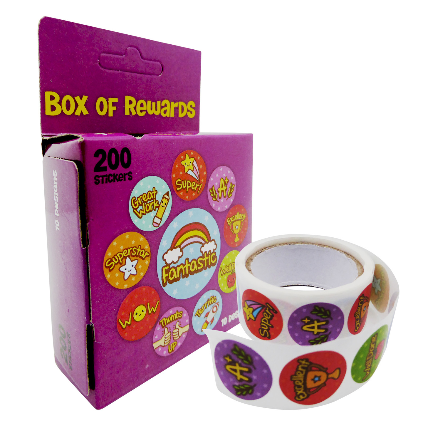 Play N Learn Reward and Motivational Stickers in Purple Box