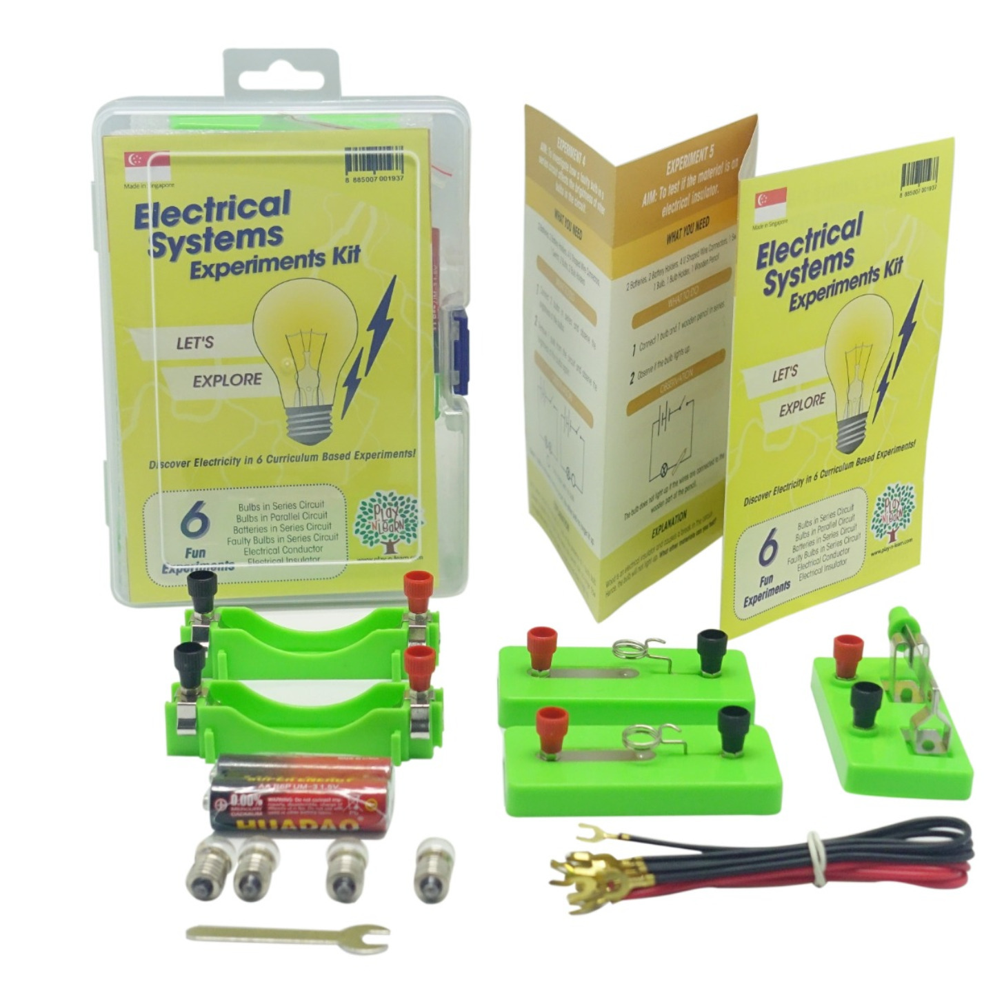 STEM Play N Learn 6 Experiments on Electrical Systems Teaching Resource Learning Kit