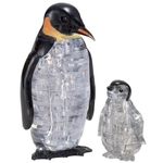 Jigsaw Puzzle Play N Learn 3D Crystal Puzzle Penguin Mummy and Baby Gift Set