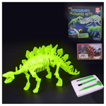 Play N Learn Glow In The Dark Dinosaur Excavation Kit - Stegosaurus