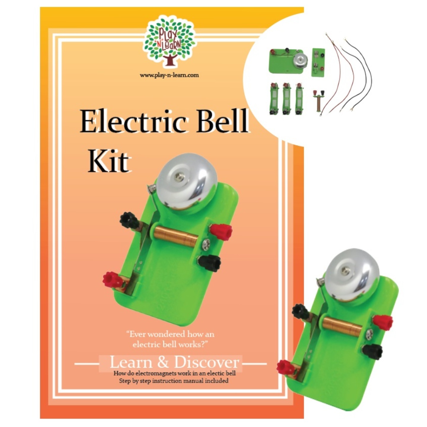 STEM Learn & Discover Play N Learn Mechanical Electric Bell Toy Teaching Resource Learning Resource
