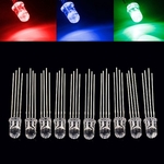 Science Experiment Components Play N Learn 7 Colours Single Blinking Led Bulbs 5mm 10 Pieces