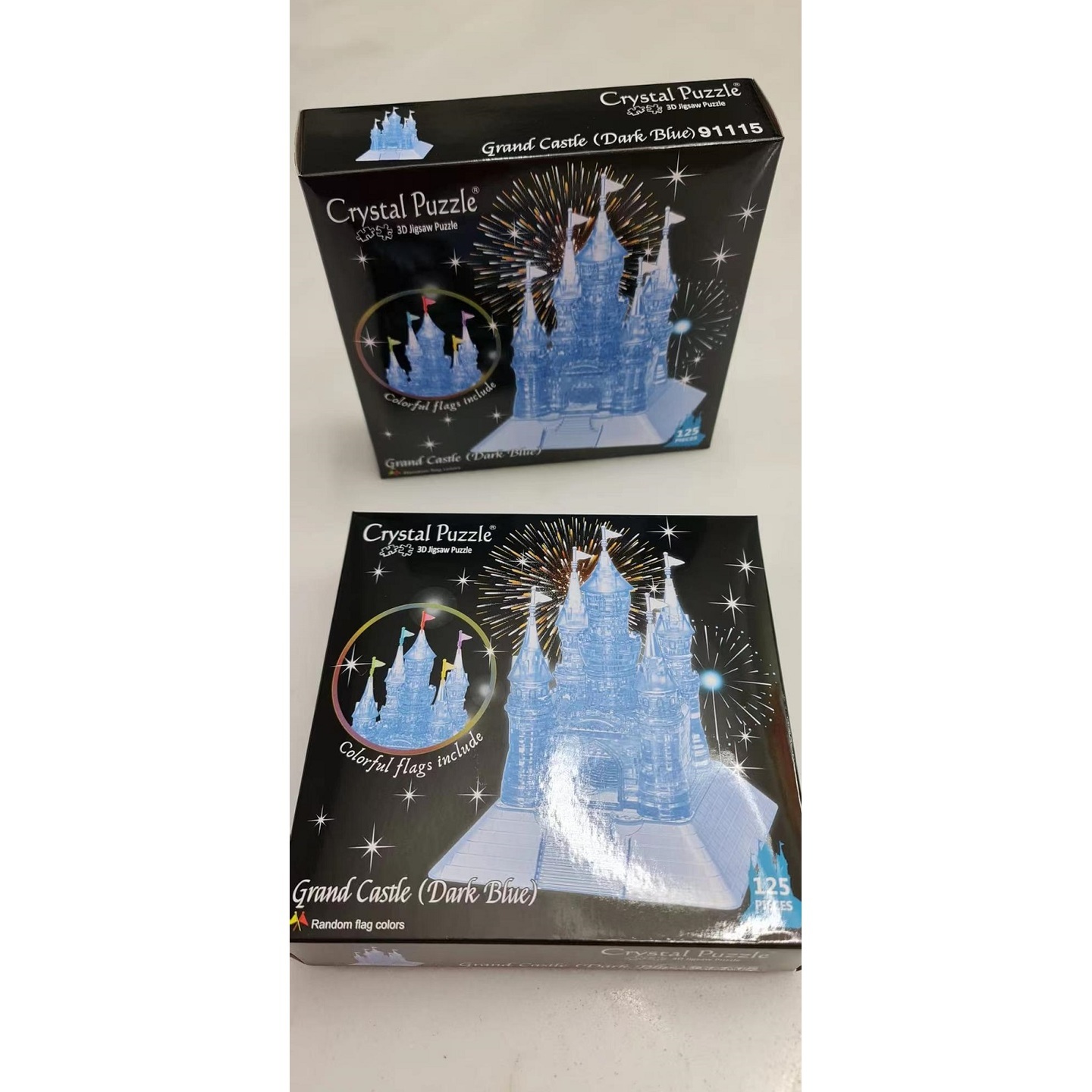 Jigsaw 3D Crystal Puzzle Grand Dark Blue Castle