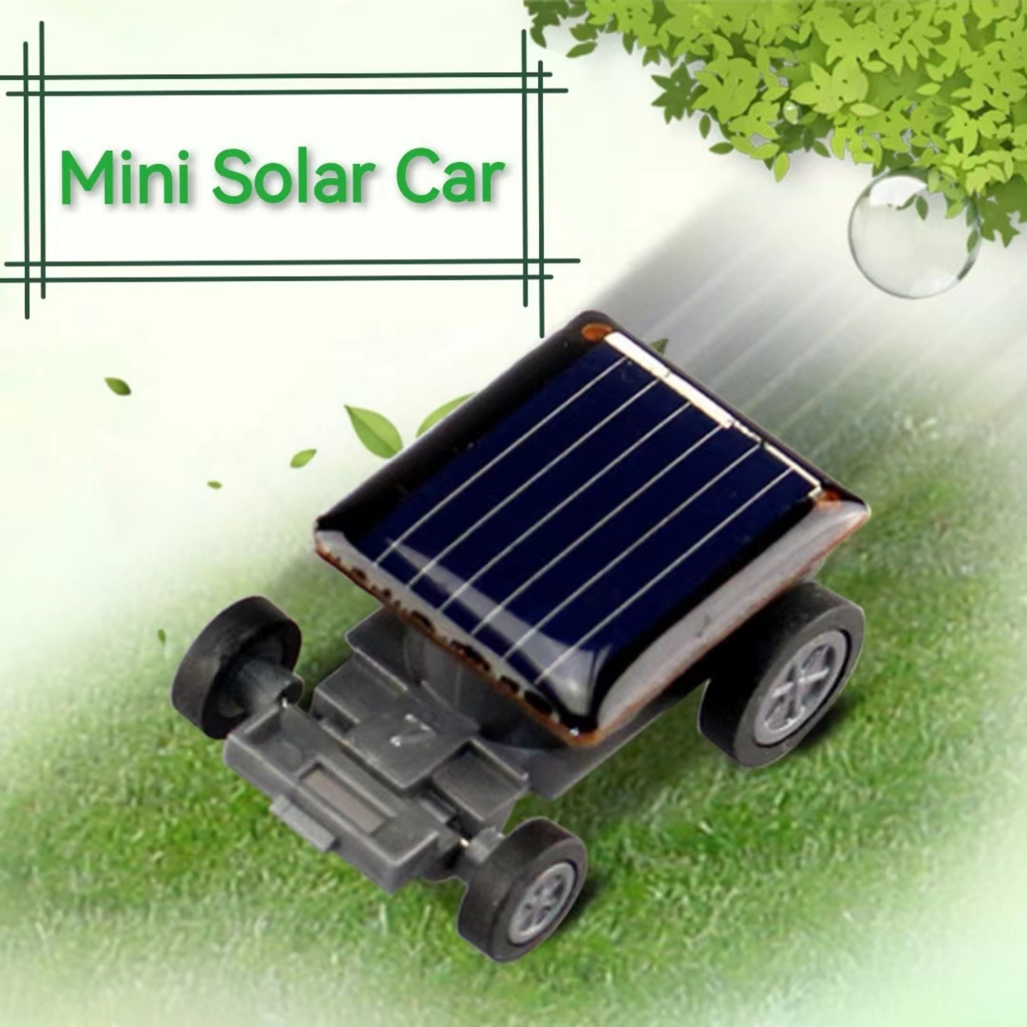 Mini Solar Powered Car Toy for Kids