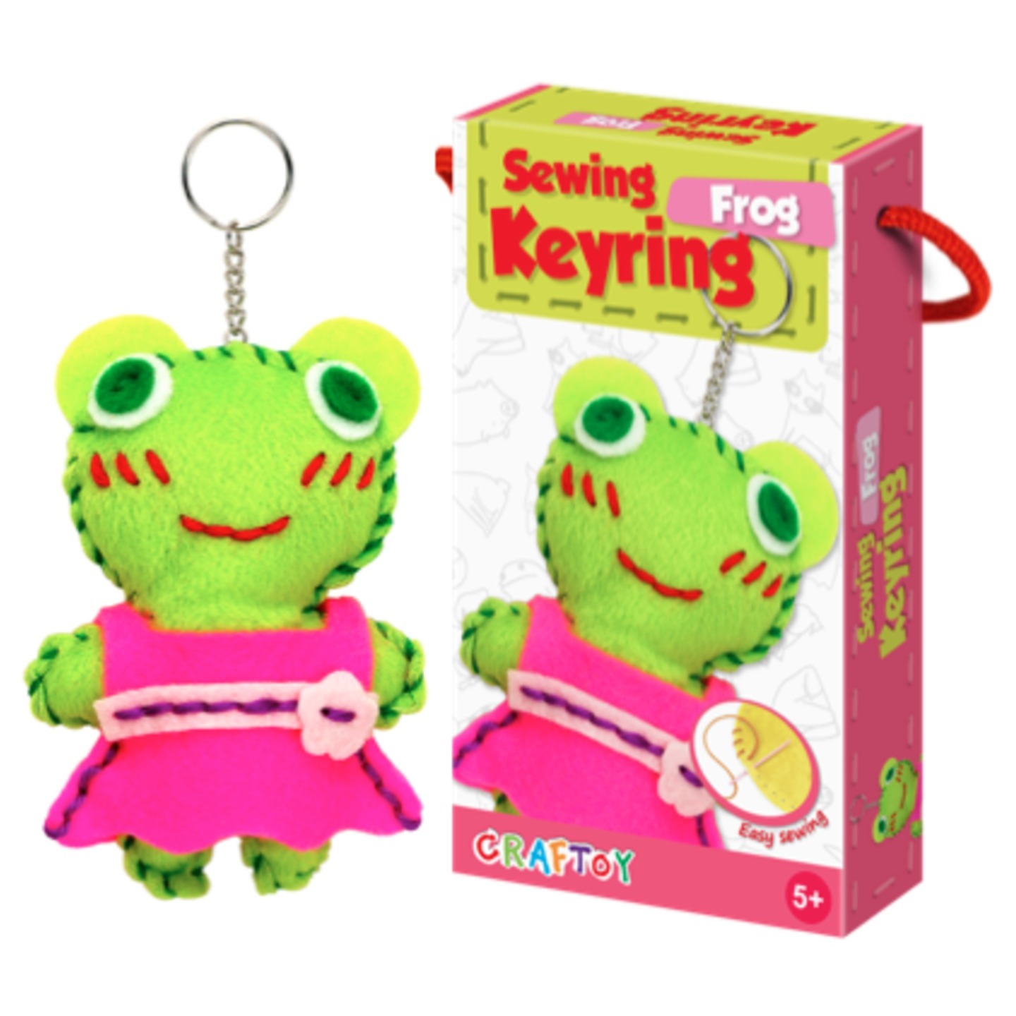 Play N Learn Art & Craft Frog Sewing Keyring