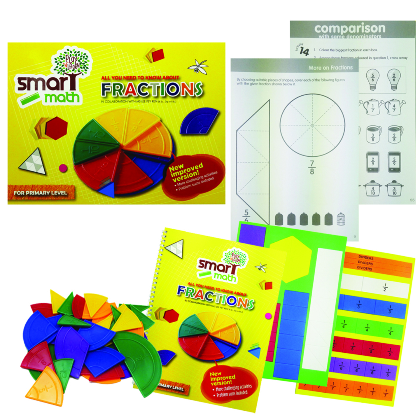 Math Skills on Fractions for Lower Primary Play N Learn Learning Resource