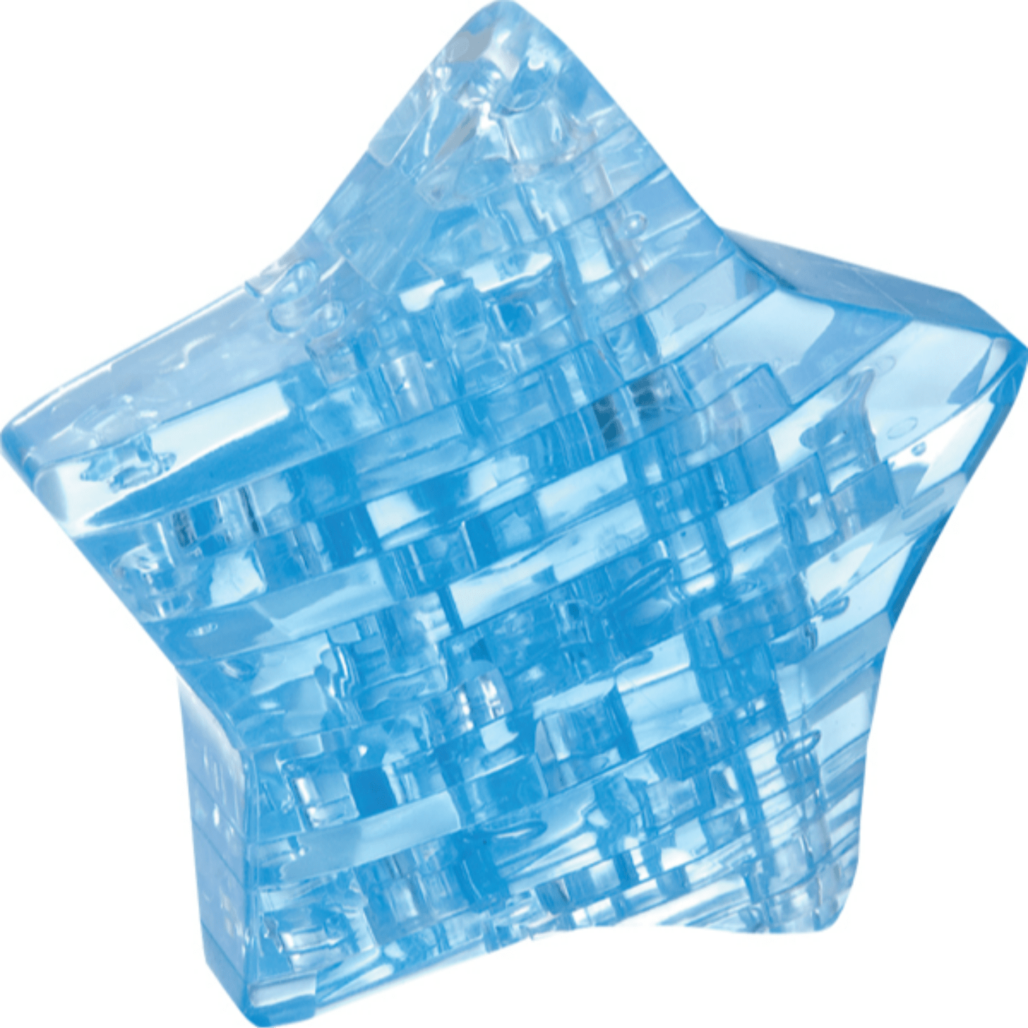 Jigsaw Puzzle Play N Learn 3D Crystal Puzzle Star Blue