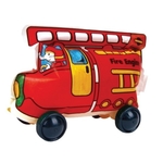 Play N Learn Colorloon 3D Vehicle DIY Kit - Fire Engine 10 PCS