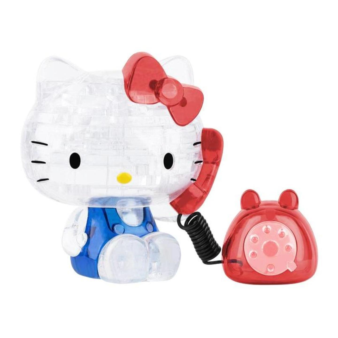 Sanrio Jigsaw Puzzle Play N Learn 3D Crystal Puzzle Hello Kitty on the Phone My Melody Flower Little Twin Star Moon
